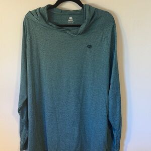 Mofiz Men's Teal Long Sleeve Hoodie